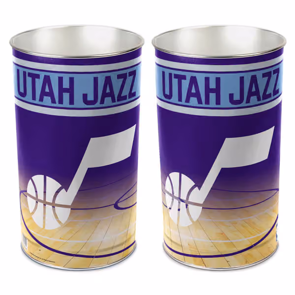 Utah Jazz WinCraft Metal NBA Wastebasket view 1