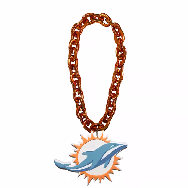 Miami Dolphins Big Logo NFL Fan Chain view 1