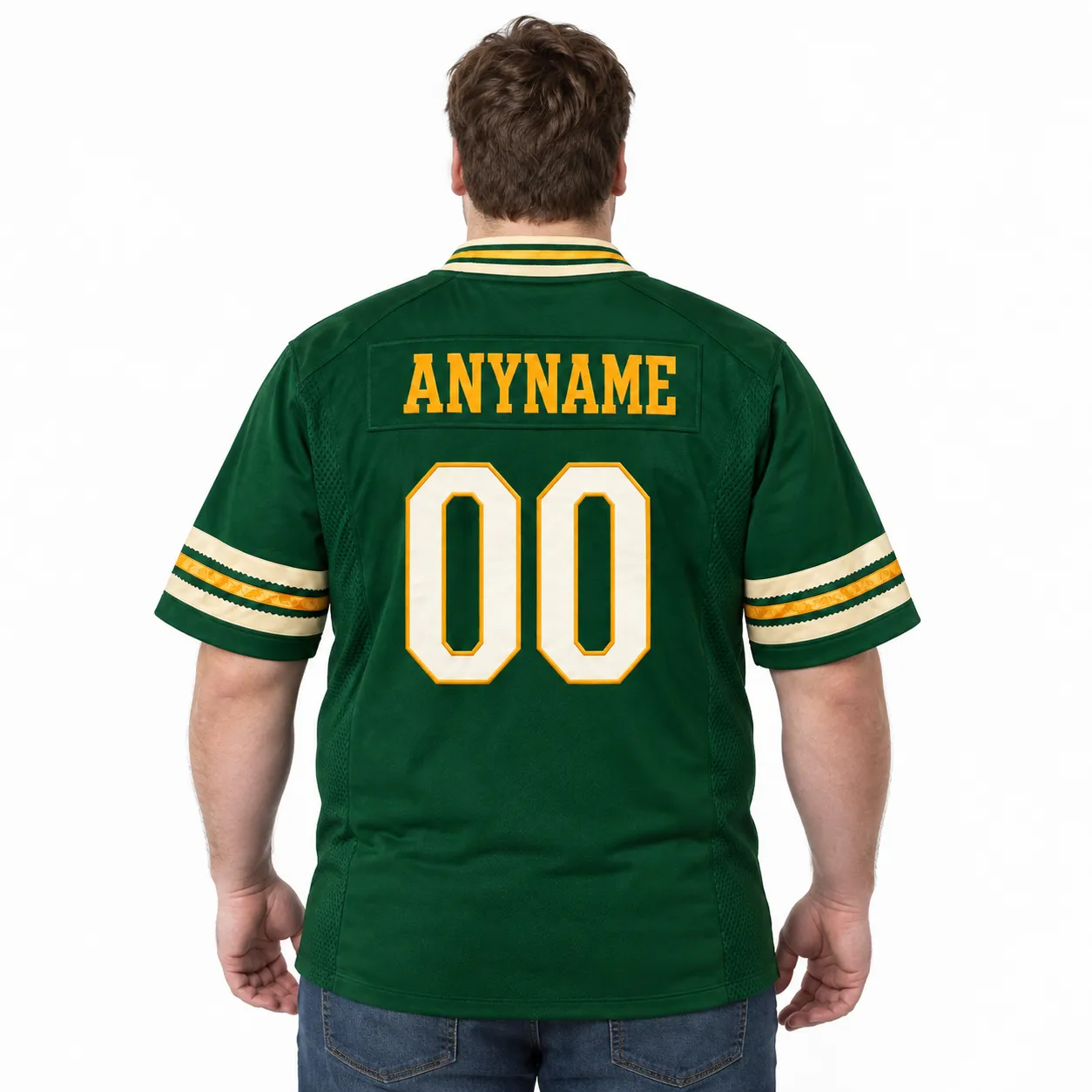Green Bay Rivalry Personalized Jersey Bold Name Number