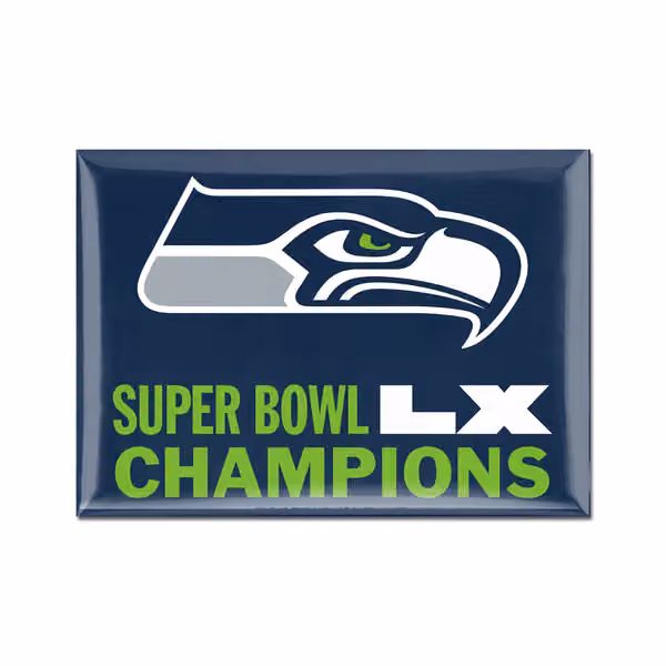 Seattle Seahawks Super Bowl LX Champions Fridge Magnet view 1