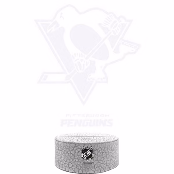 Pittsburgh Penguins NHL Team Logo LED Sign view 3