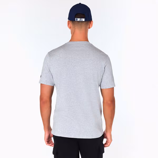 Utah Jazz Team Logo New Era NBA T-Shirt Gray view 2