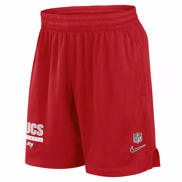 Tampa Bay Buccaneers 2024 NFL Sideline Mesh Nike Dri-FIT Shorts Red view 1