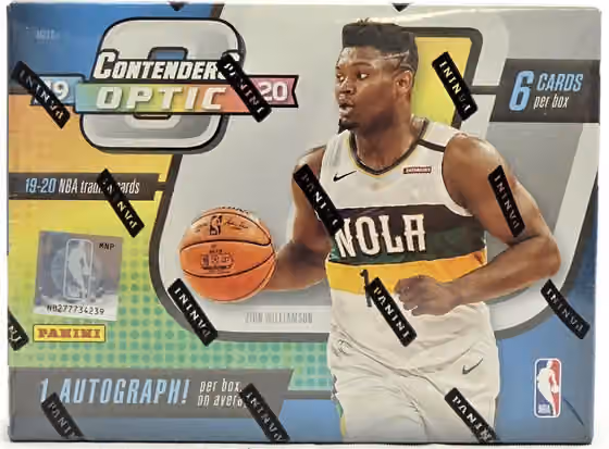 2019/20 Panini Contenders Optic Basketball Hobby Box NBA view 1