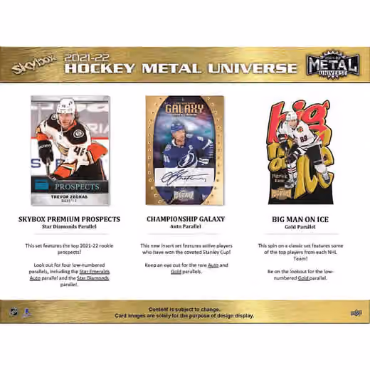 2021/22 Upper Deck Skybox Metal Universe NHL Hockey Booster Pack view 4