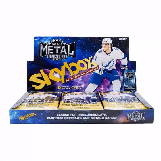 2021/22 Upper Deck Skybox Metal Universe NHL Hockey Booster Pack view 2