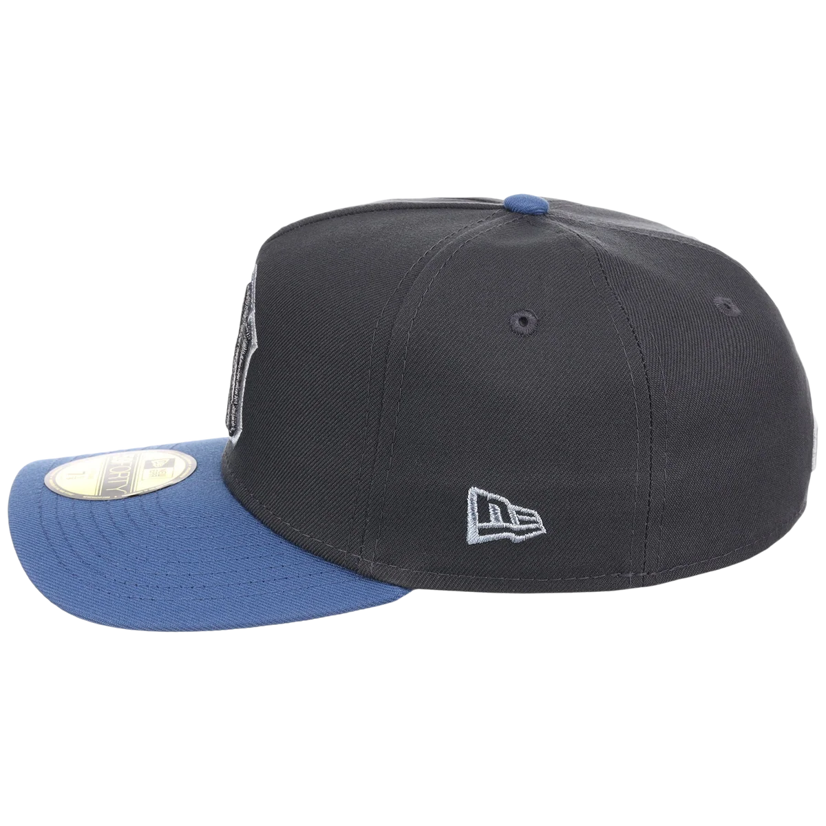 New York Yankees MLB Indigo Steel New Era 59FORTY detail view