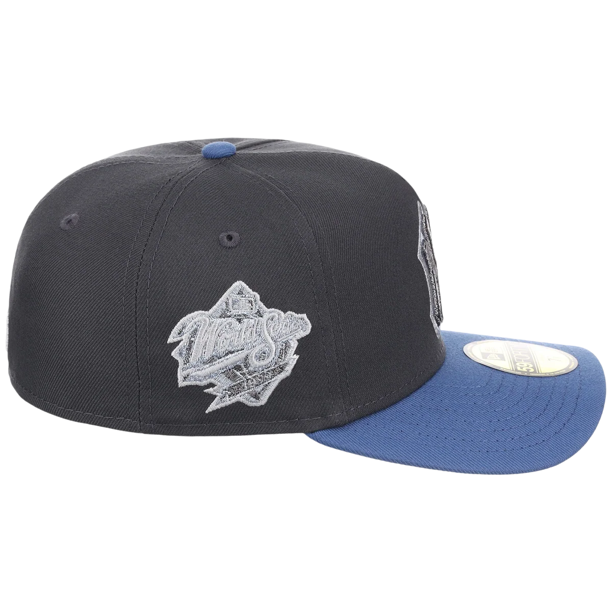 New York Yankees MLB Indigo Steel New Era 59FORTY detail view