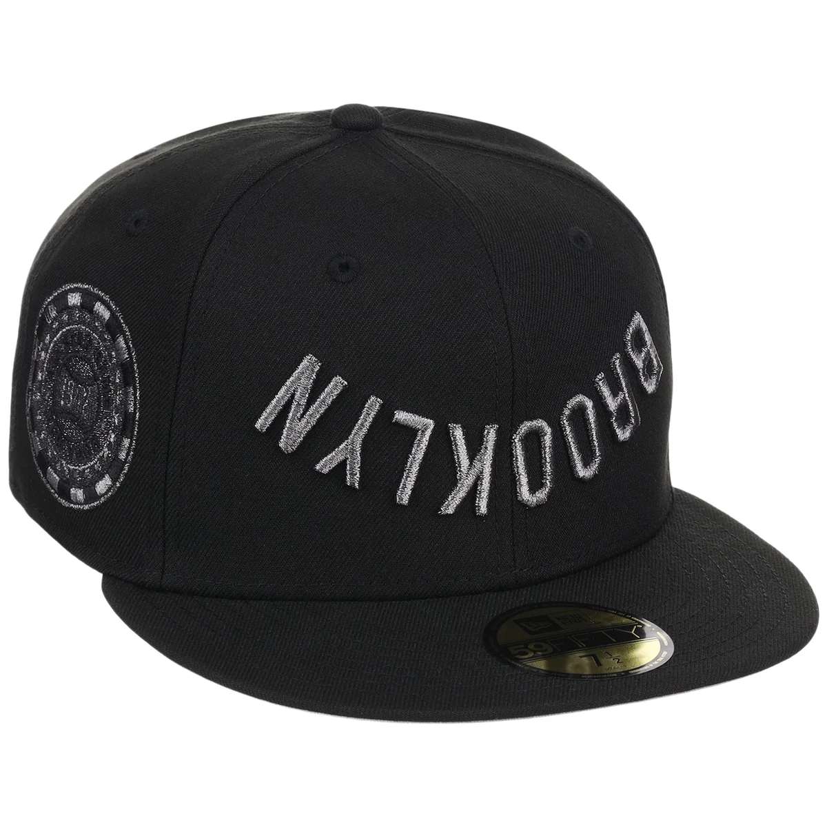 Brooklyn Dodgers MLB Friday Flux New Era 59FIFTY - Black/Black front view