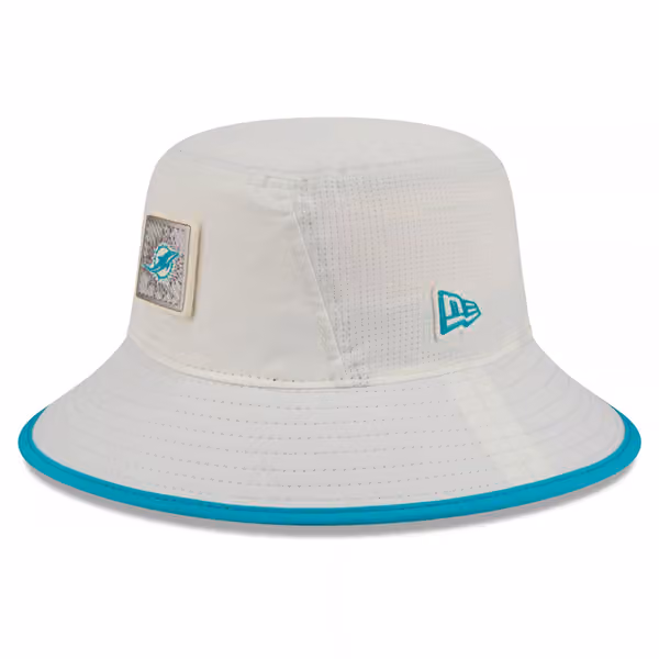 Miami Dolphins 2026 NFL Training Camp Stretch Bucket Hat Cream/Aqua product photo