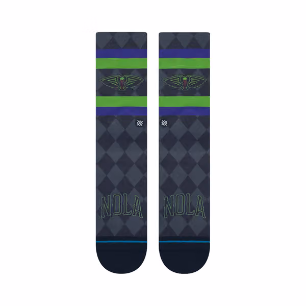 New Orleans Pelicans 2023/24 NBA City Edition Stance Crew Socks view 2
