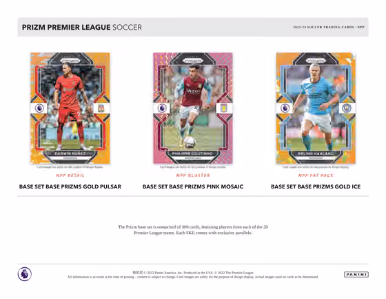 2022/23 Panini Prizm Premier League Soccer EPL Blaster Box view 3