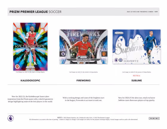 2022/23 Panini Prizm Premier League Soccer EPL Blaster Box view 4