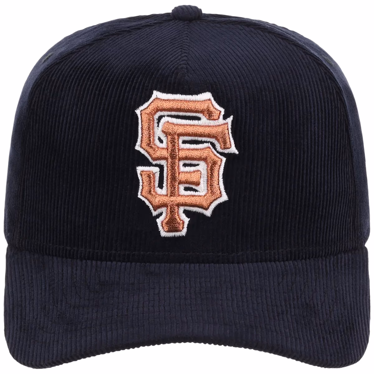 San Francisco Giants MLB Navy Cord FASHION CORE New Era 9FORTY A-Frame detail view