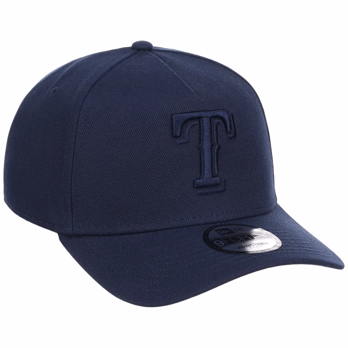 Texas Rangers MLB Navy FASHION CORE New Era 9FORTY A-Frame front view