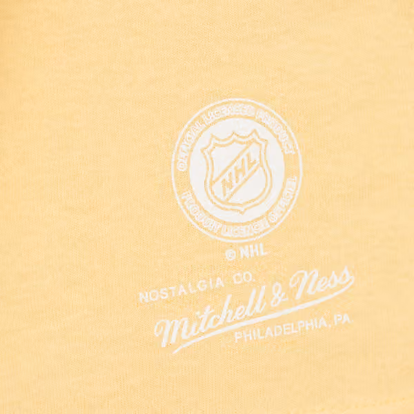Boston Bruins Stateside Pastel Mitchell & Ness NHL T-Shirt Yellow view 4
