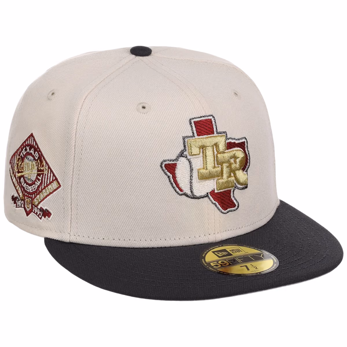 Texas Rangers MLB Smoke 'n Merlot New Era 59FIFTY front view