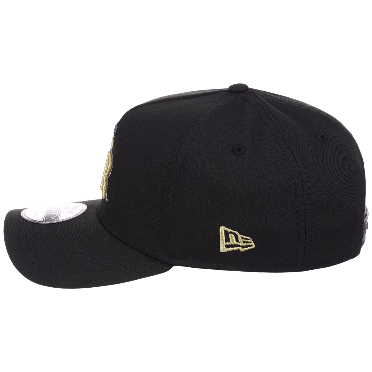 Colorado Rockies MLB Black x Gold FASHION CORE New Era 9FORTY A-Frame detail view