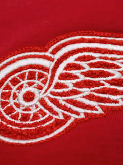 Detroit Red Wings Letterman Hooded NHL Jacket Red view 3