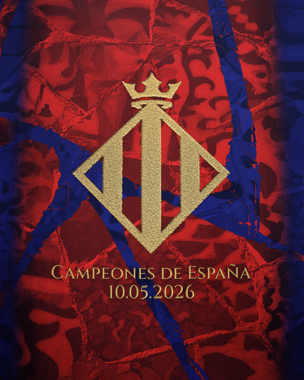 Jersevo Custom Personalized Barcelona 2026 Spanish Champions Jersey front view