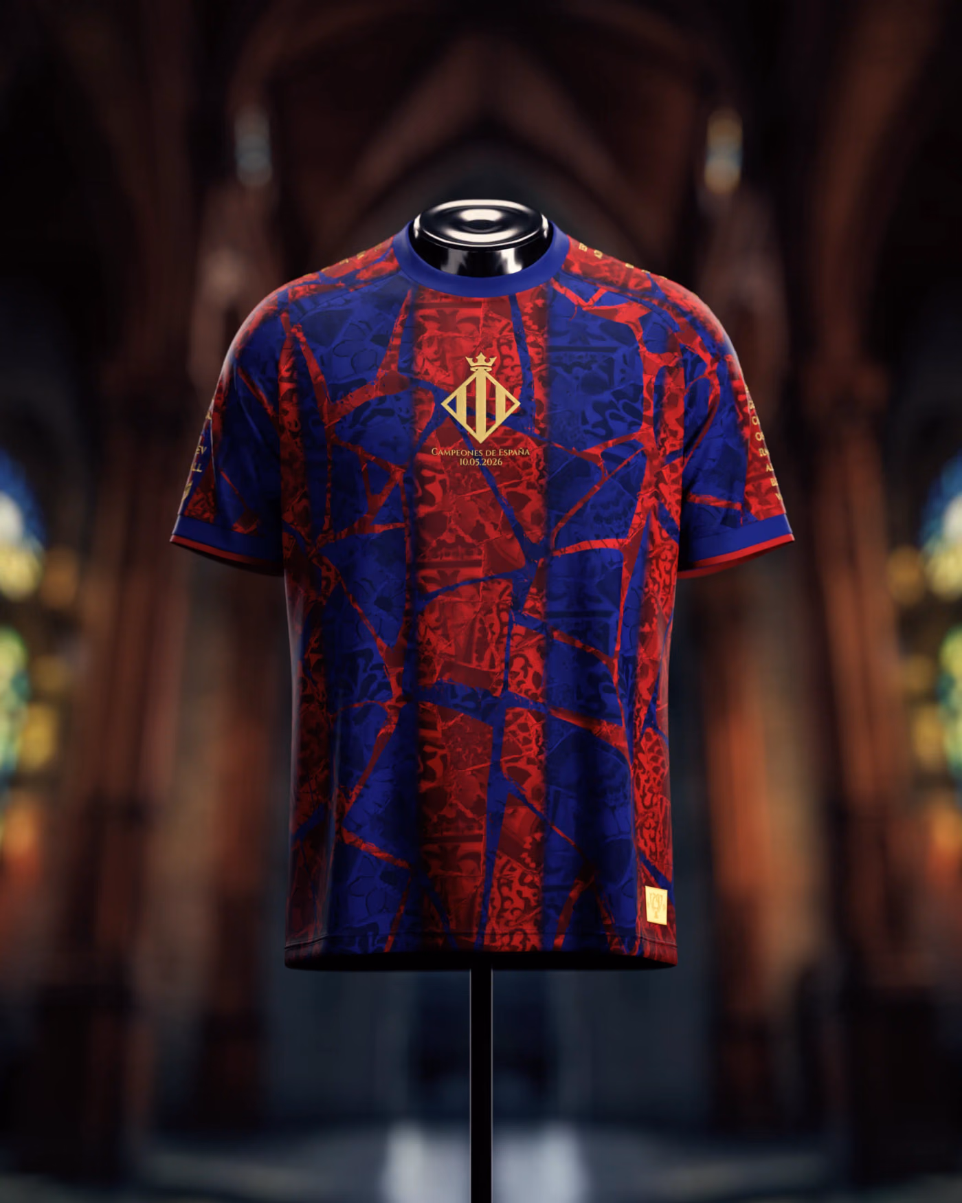 Jersevo Custom Personalized Barcelona 2026 Spanish Champions Jersey front view