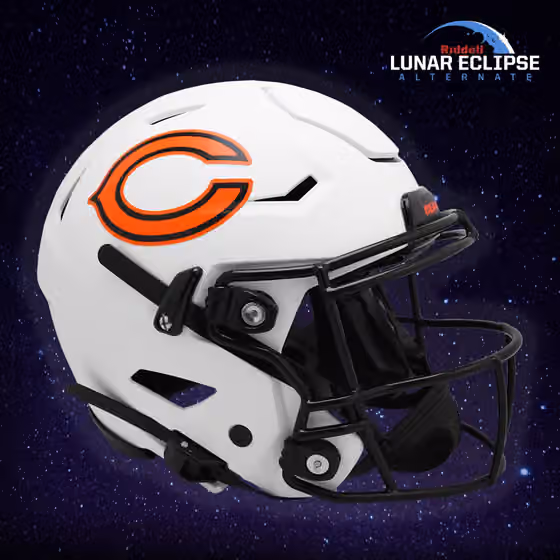 Chicago Bears Lunar Eclipse NFL Speed Mini Helmet view 2