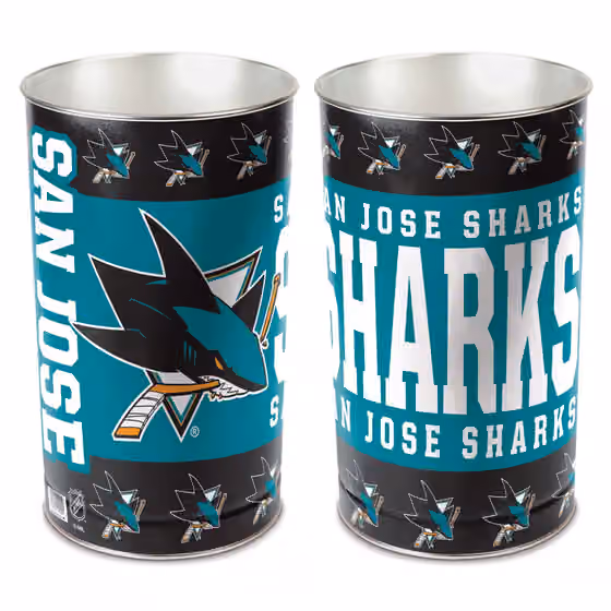 San Jose Sharks Hockey NHL Wastebasket view 1