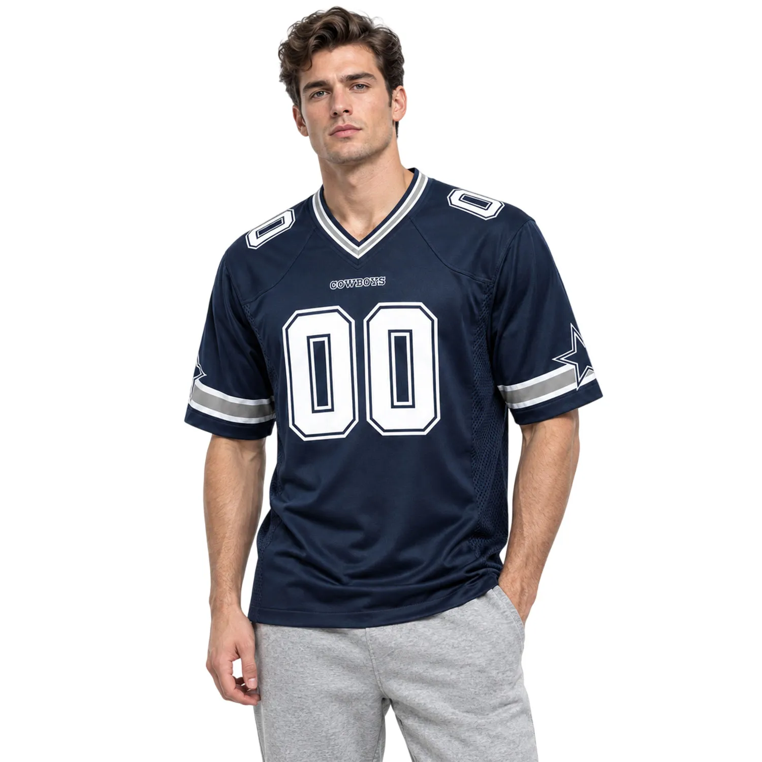 Men's Dallas Cowboys Jersey Bigsize Custom Player Vibrant Fan Apparel