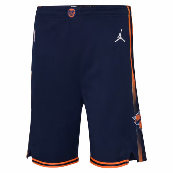 New York Knicks Jordan Swingman NBA Shorts Navy (YOUTH) view 2