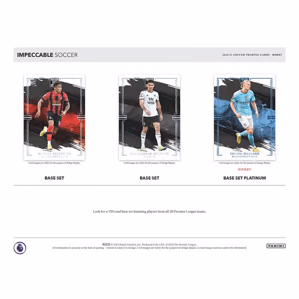 2022/23 Panini Impeccable Premier League Soccer EPL Hobby Box view 2
