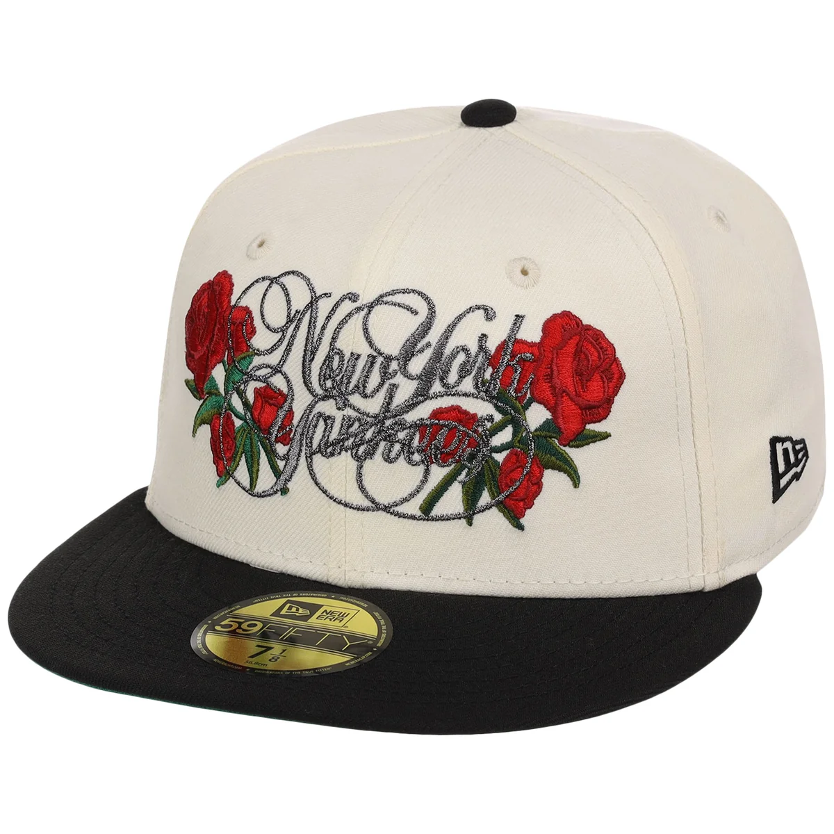 New York Yankees Rose Script New Era 59FIFTY detail view