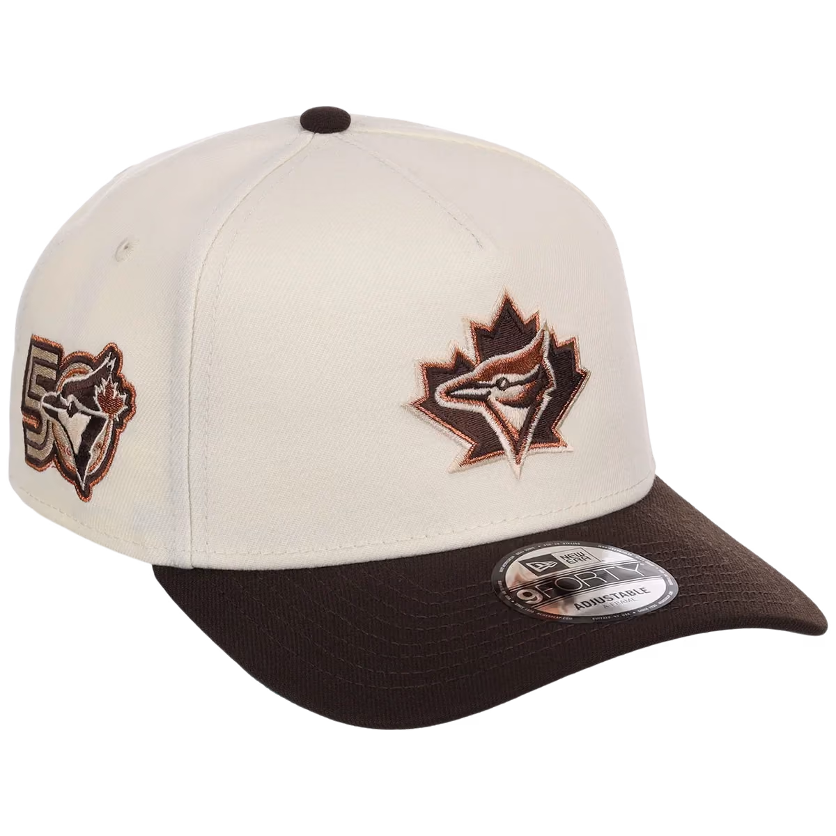 Toronto Blue Jays MLB Walnut Reserve New Era 9FORTY A-Frame front view