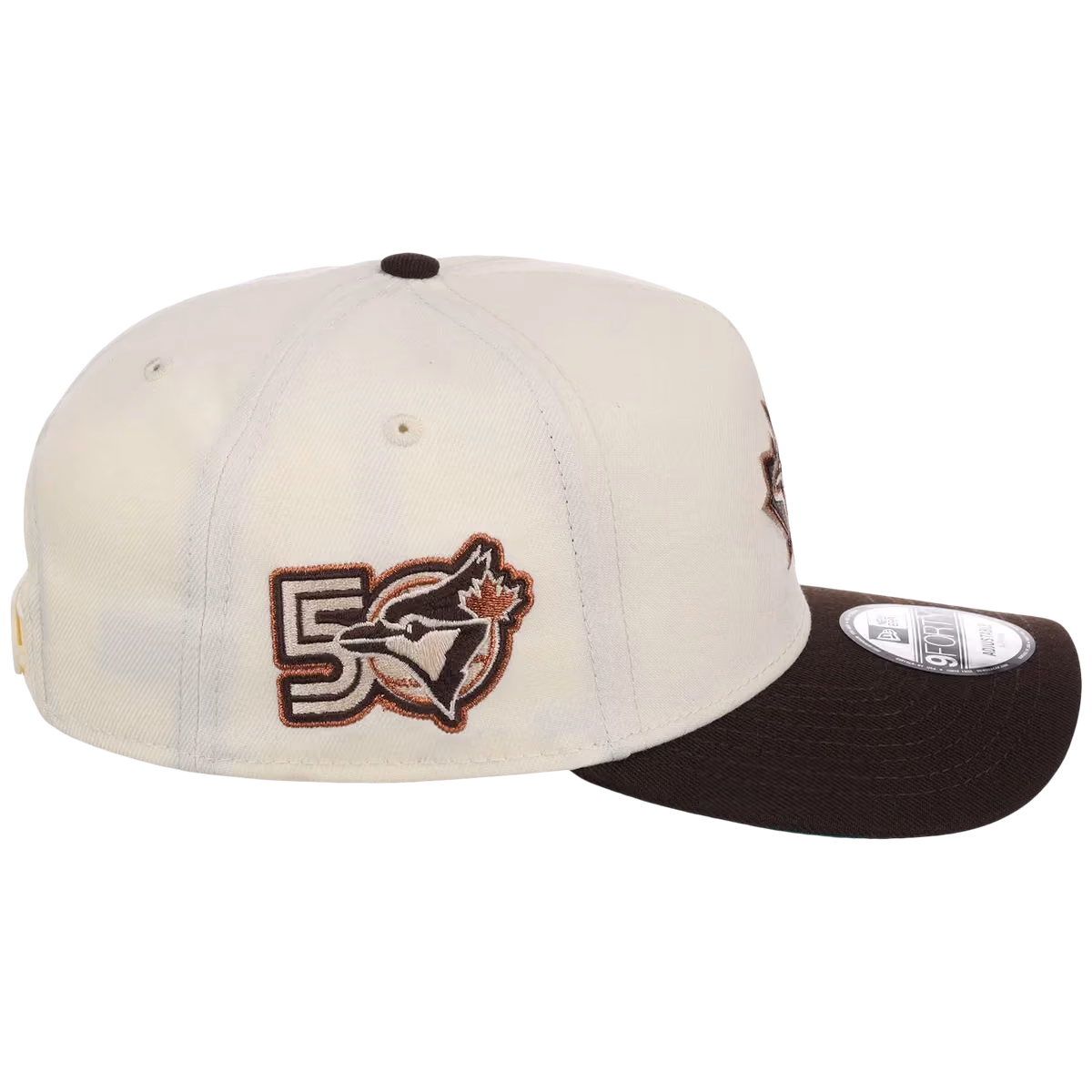 Toronto Blue Jays MLB Walnut Reserve New Era 9FORTY A-Frame detail view