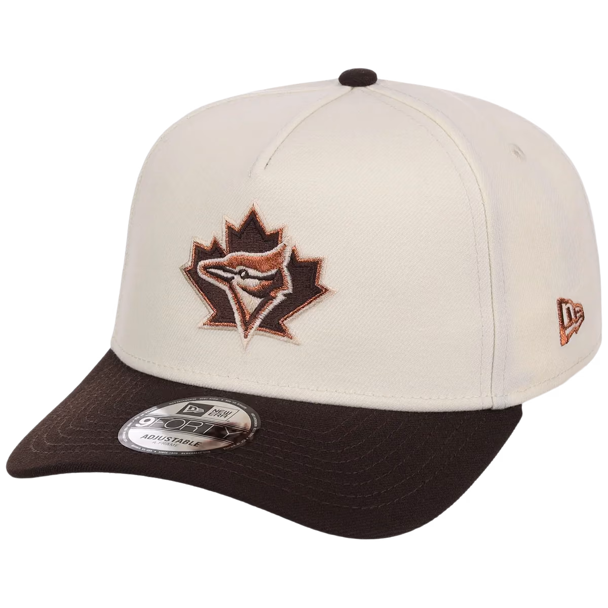 Toronto Blue Jays MLB Walnut Reserve New Era 9FORTY A-Frame detail view