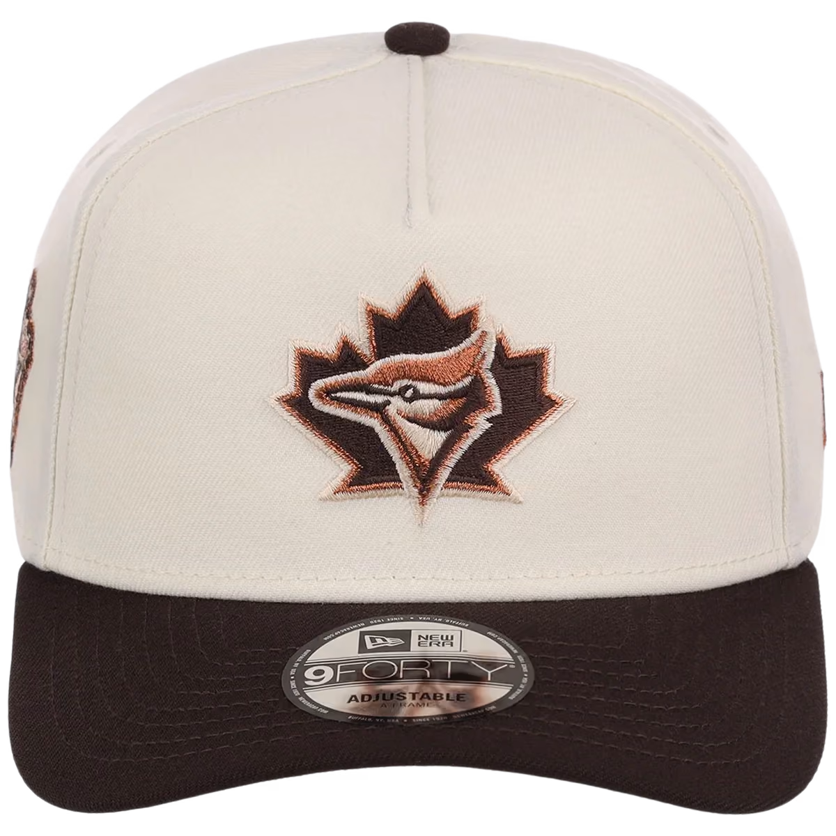 Toronto Blue Jays MLB Walnut Reserve New Era 9FORTY A-Frame detail view