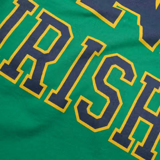Notre Dame Fighting Irish Primary Logo NCAA T-Shirt Green view 3