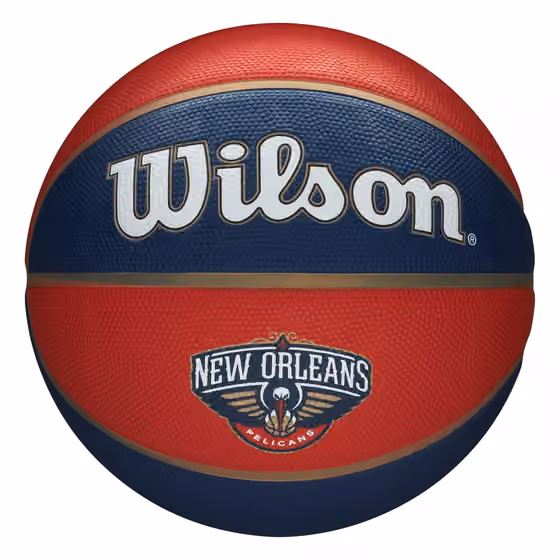New Orleans Pelicans Team Tribute Wilson NBA Basketball (Size 7) view 1