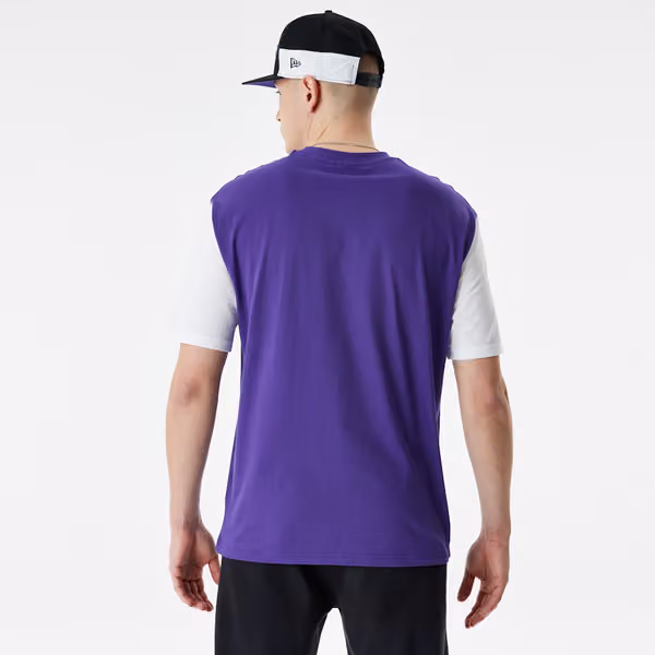 Los Angeles Lakers Color Insert New Era Oversized NBA T-Shirt view 2