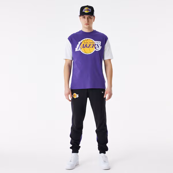 Los Angeles Lakers Color Insert New Era Oversized NBA T-Shirt view 6