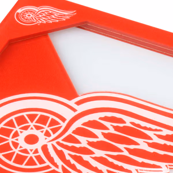 Detroit Red Wings 3D Logo NHL Coasters (2-Piece) view 2