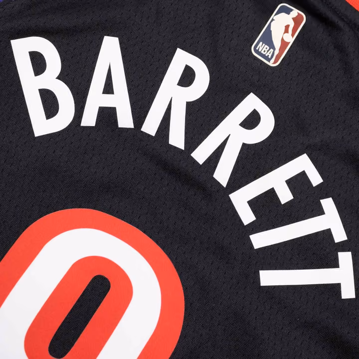 RJ Barrett #9 Toronto Raptors Hardwood Classics Nike Swingman NBA Jersey (YOUTH) view 4