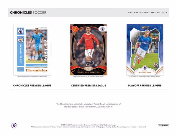 2021/22 Panini Chronicles Soccer Multi Cello Pack view 4