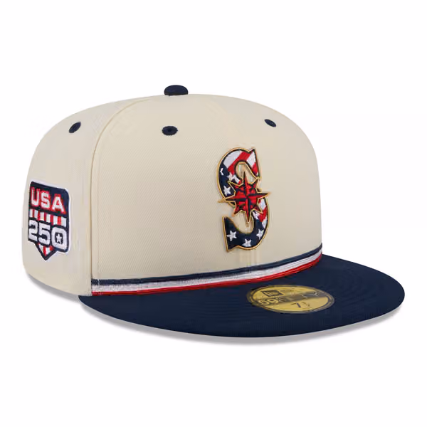 Seattle Mariners 2026 4th of July USA 250 59FIFTY Fitted MLB Cap product photo