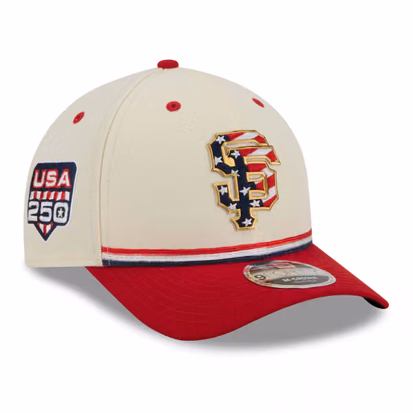 San Francisco Giants 2026 4th of July USA 250 9FORTY Snapback MLB Cap product photo