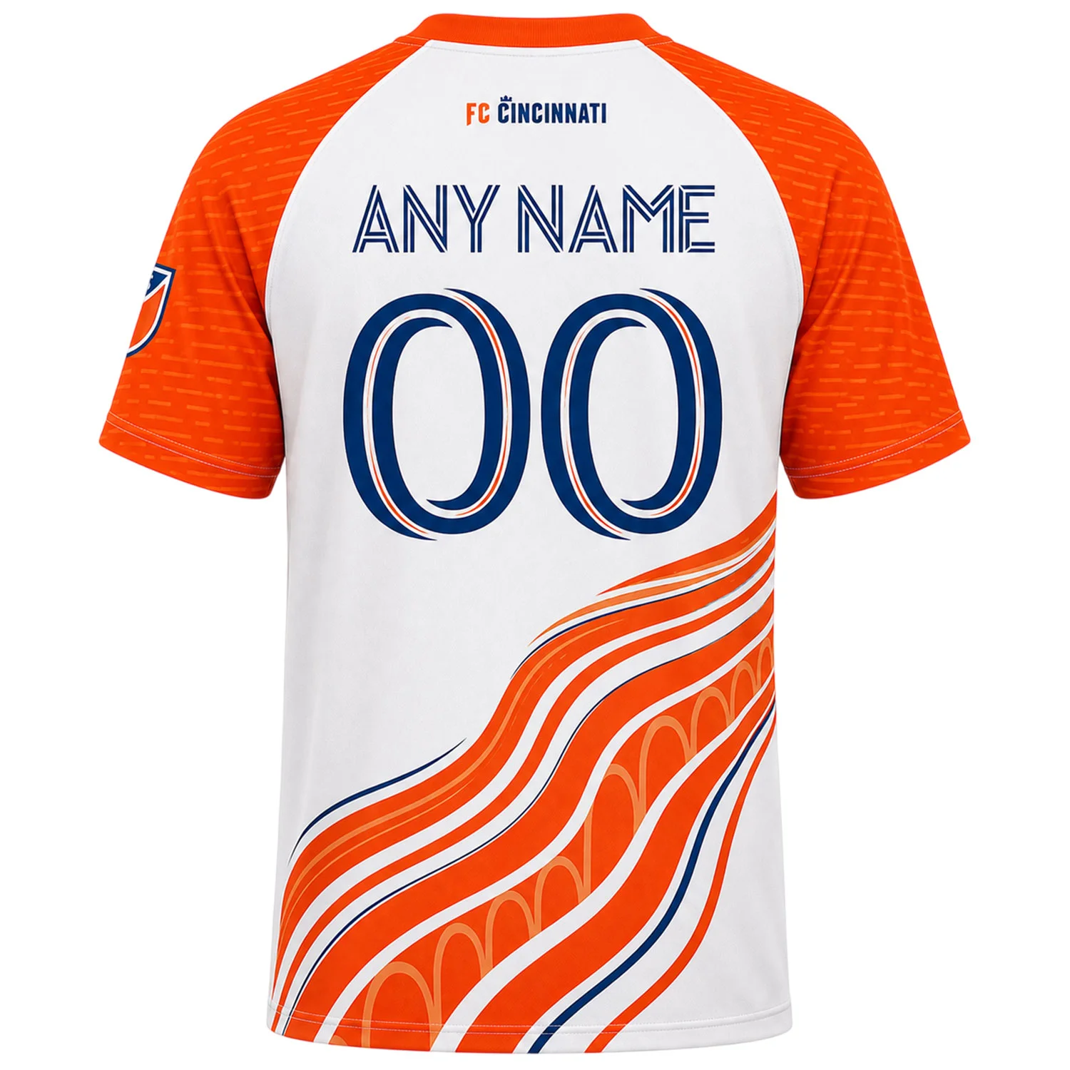 FC Cincinnati Orange White Jersey Custom – Dynamic Design
