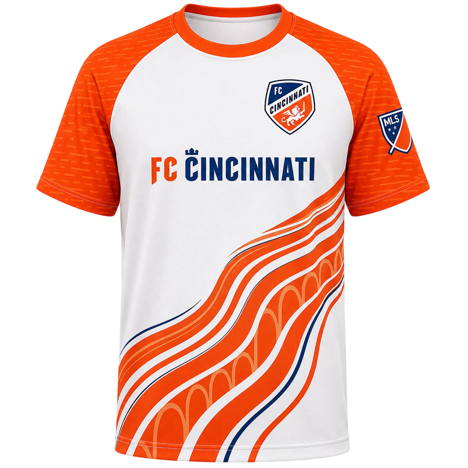 FC Cincinnati Orange White Jersey Custom – Dynamic Design