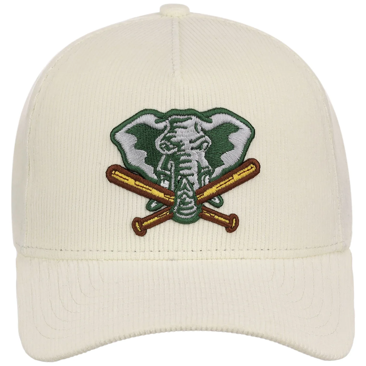 Oakland Athletics MLB Chrome Cord FASHION CORE New Era 9FORTY A-Frame detail view