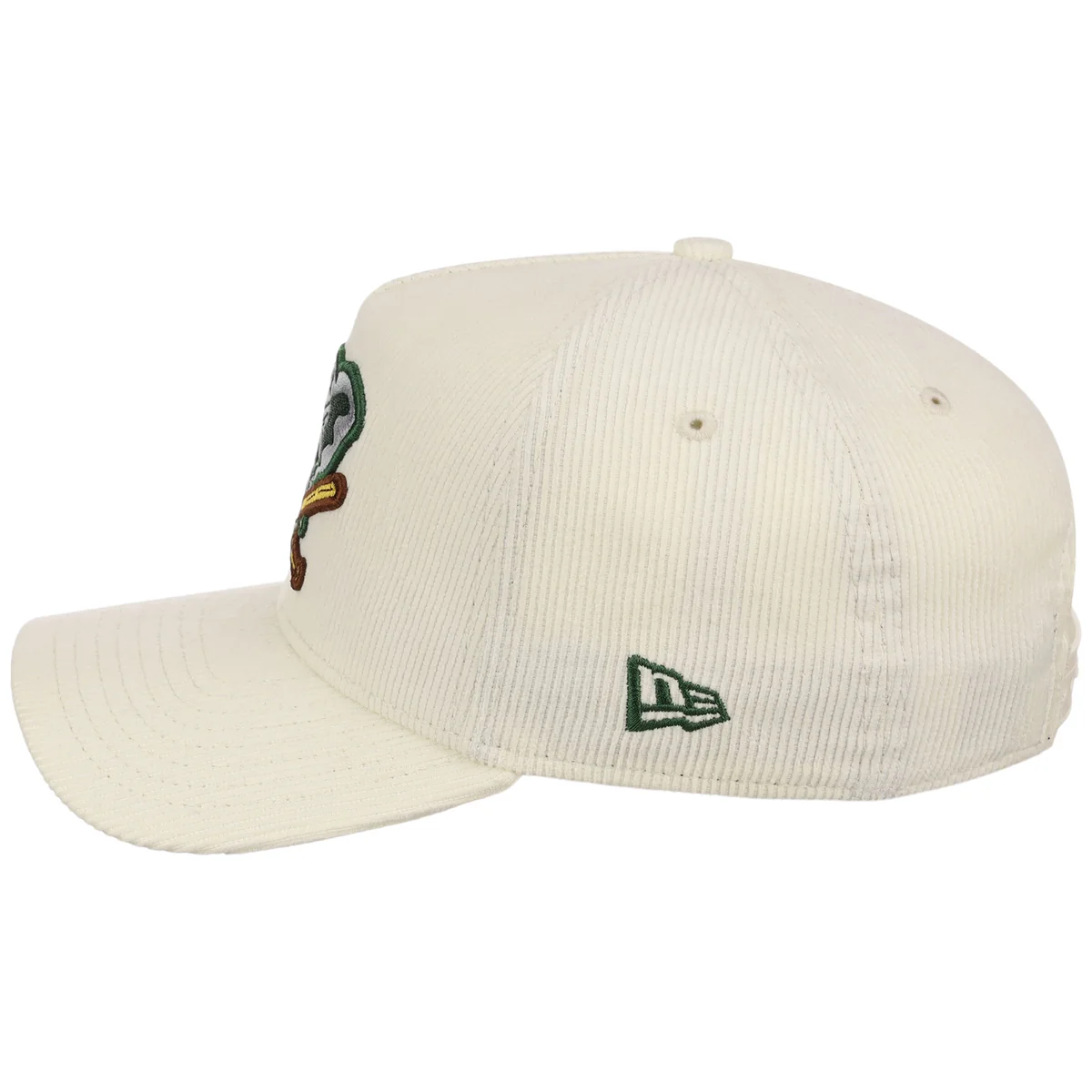 Oakland Athletics MLB Chrome Cord FASHION CORE New Era 9FORTY A-Frame detail view