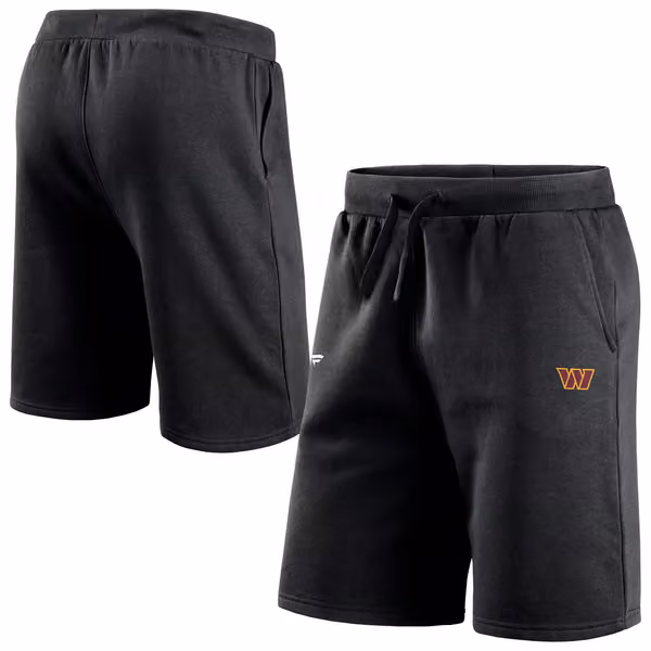 Washington Commanders Primary Logo NFL Sweat Shorts Black view 1