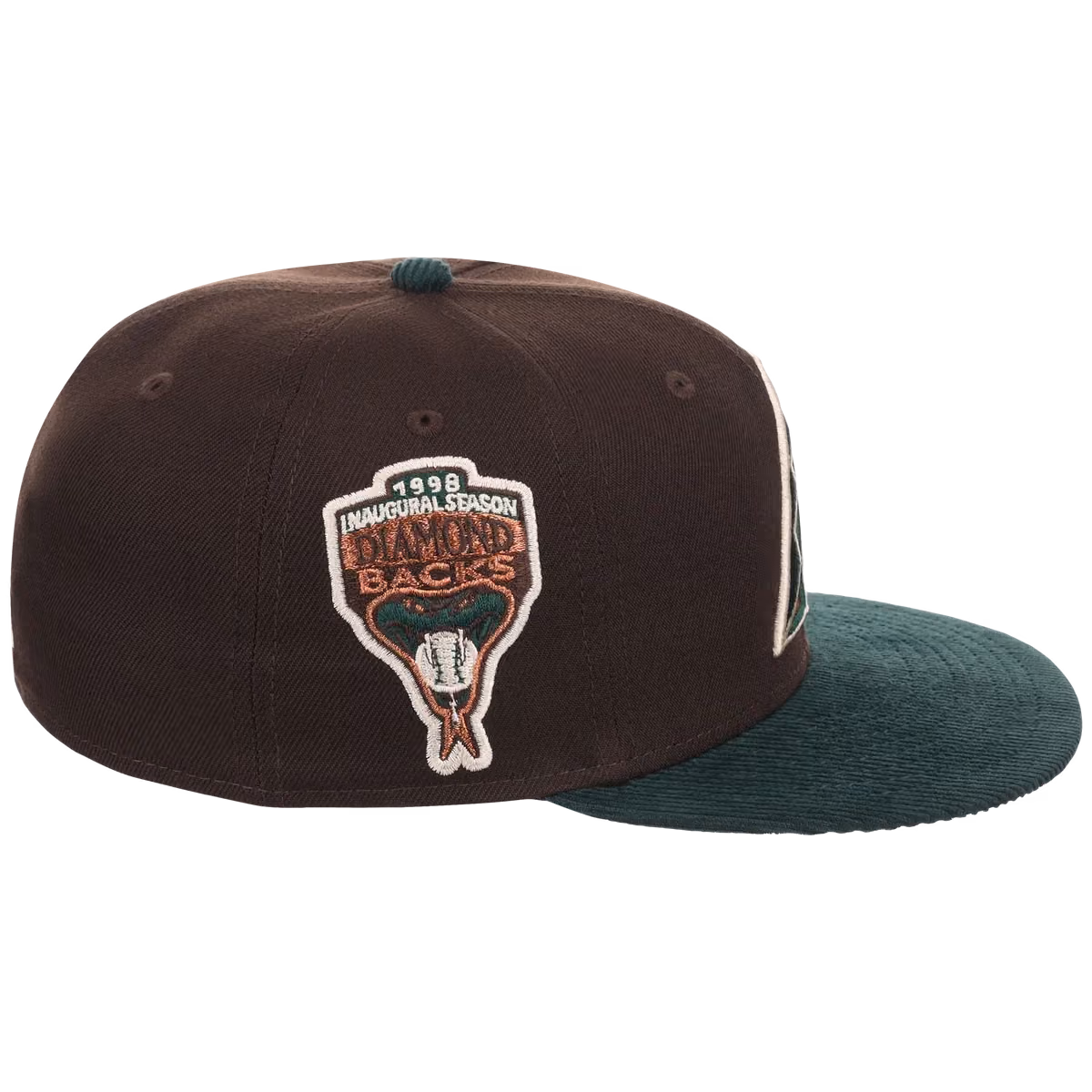 Arizona Diamondbacks Infusion New Era 59FIFTY - Forest Ember (Dark Brown/Dark Green) detail view